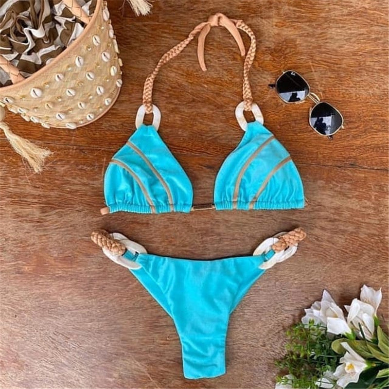 Halter Triangle Bikini