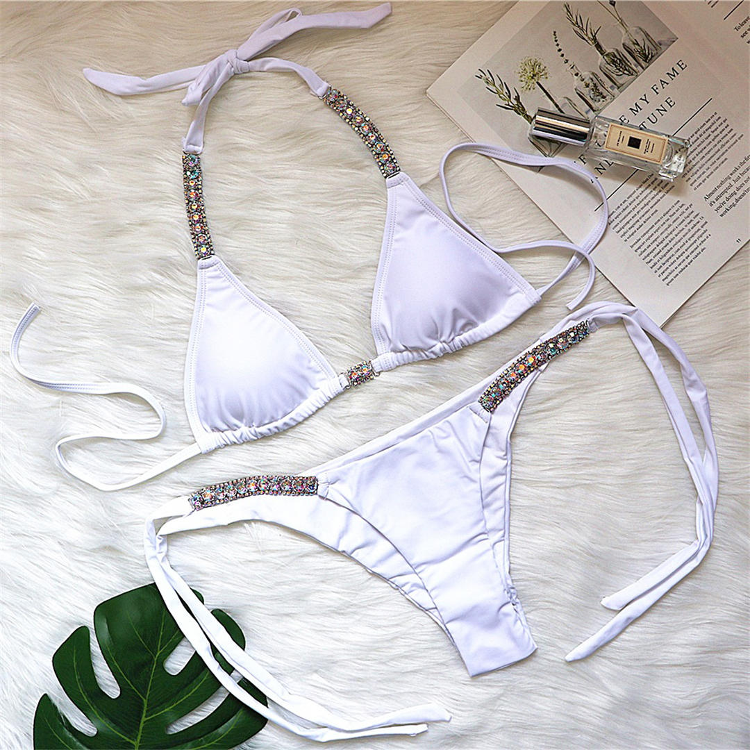 Bikini con corde a diamante