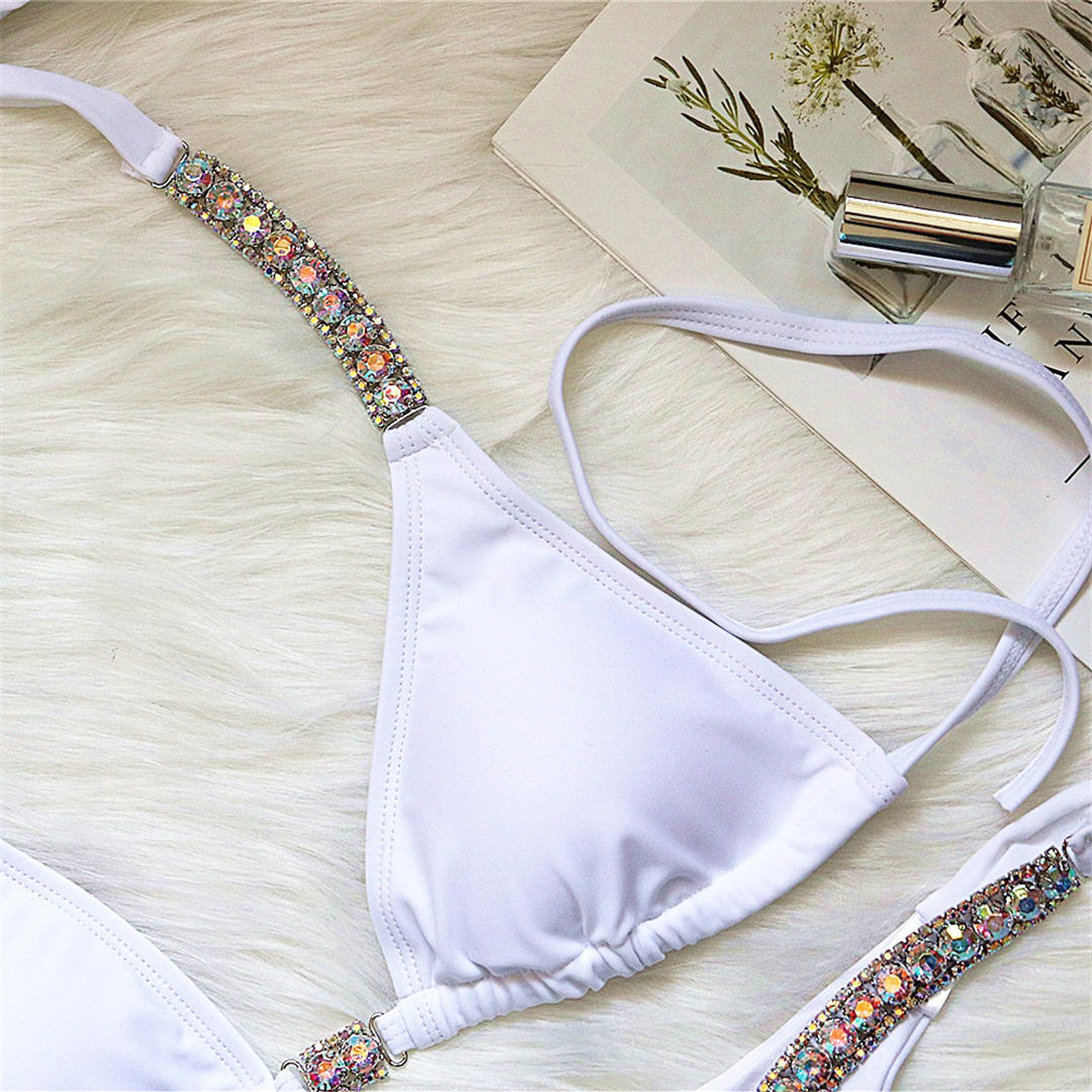 Bikini con corde a diamante